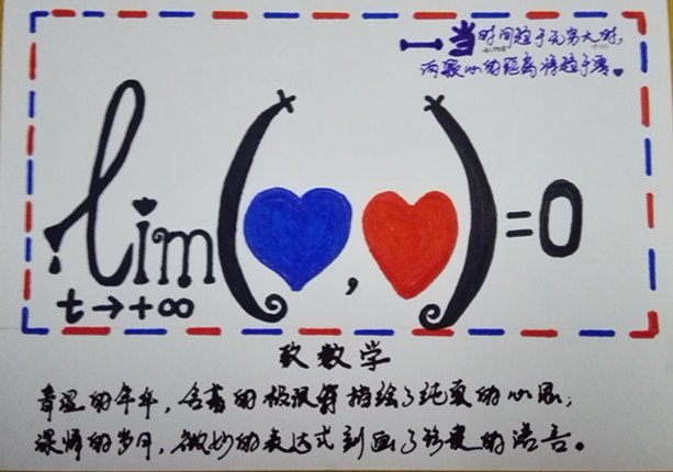 学生手工绘制的明信片
